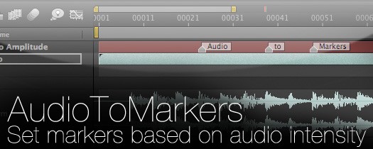 AudioToMarkers  - Script, Plugin For After Effect