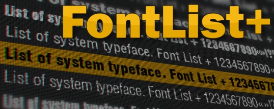FontList Plus - Script, Plugin For After Effect 