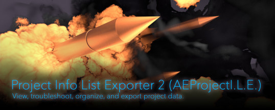Project Info List Exporter 2 - Script, Plugin For After Effect 