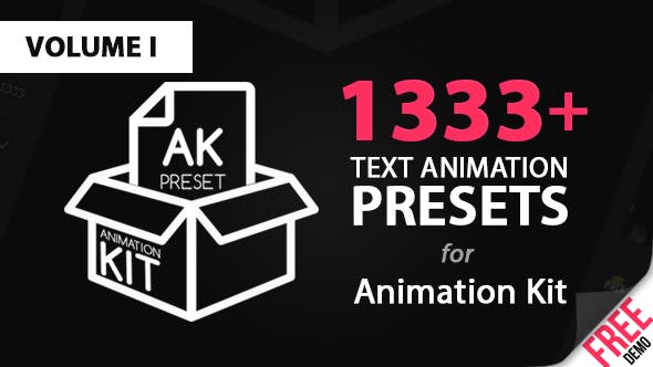 Text Preset Volume I for Animation Kit 15736518 - After Effect Preset