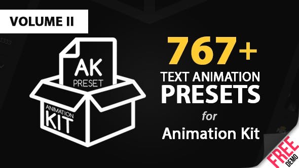 Text Preset Volume II for Animation Kit 16176453 - After Effect Preset
