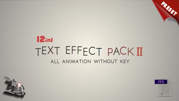 Text FX Pack II 3480200 - After Effect Preset