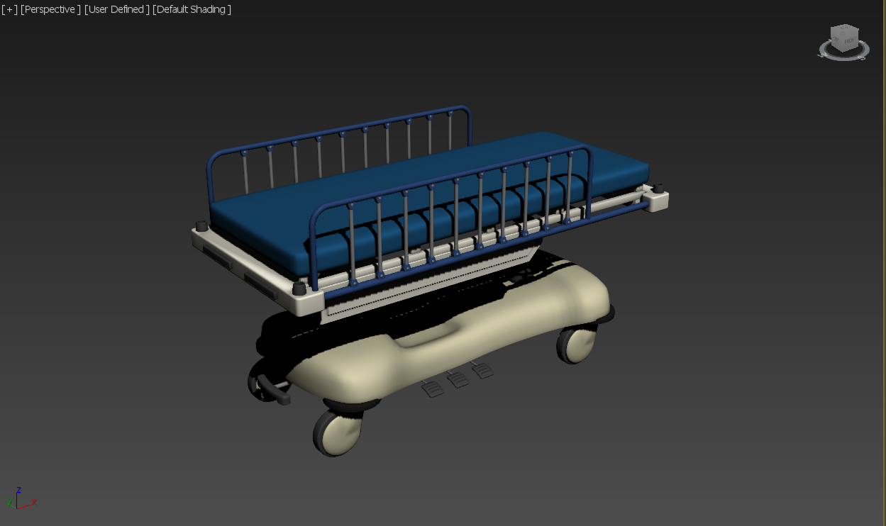 Bed 3 - Medical Equipment Model 3D Download For Free