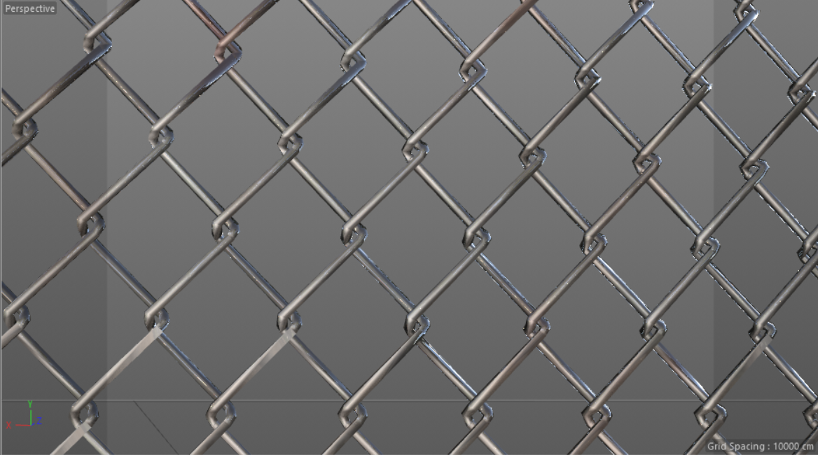 Chainlink Fence - Industrial Objects Model 3D Download For Free