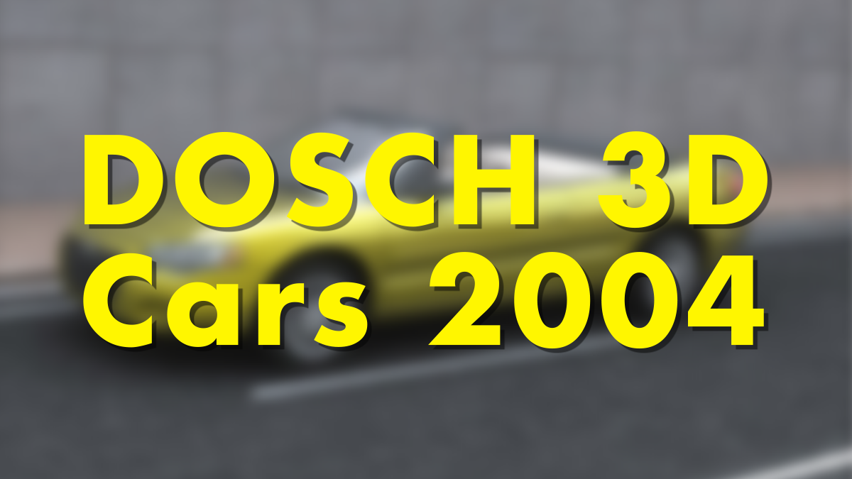 DOSCH 3D: Cars 2004 - Model 3D Download For Free
