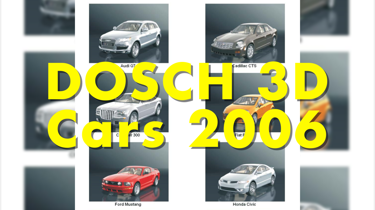 DOSCH 3D: Cars 2006 - Model 3D Download For Free