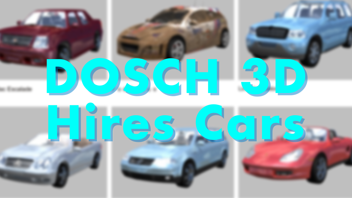 DOSCH 3D: Hires Cars - Model 3D Download For Free