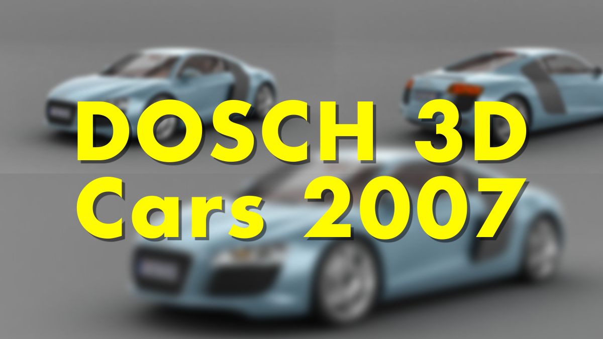 DOSCH 3D: Cars 2007 - Model 3D Download For Free