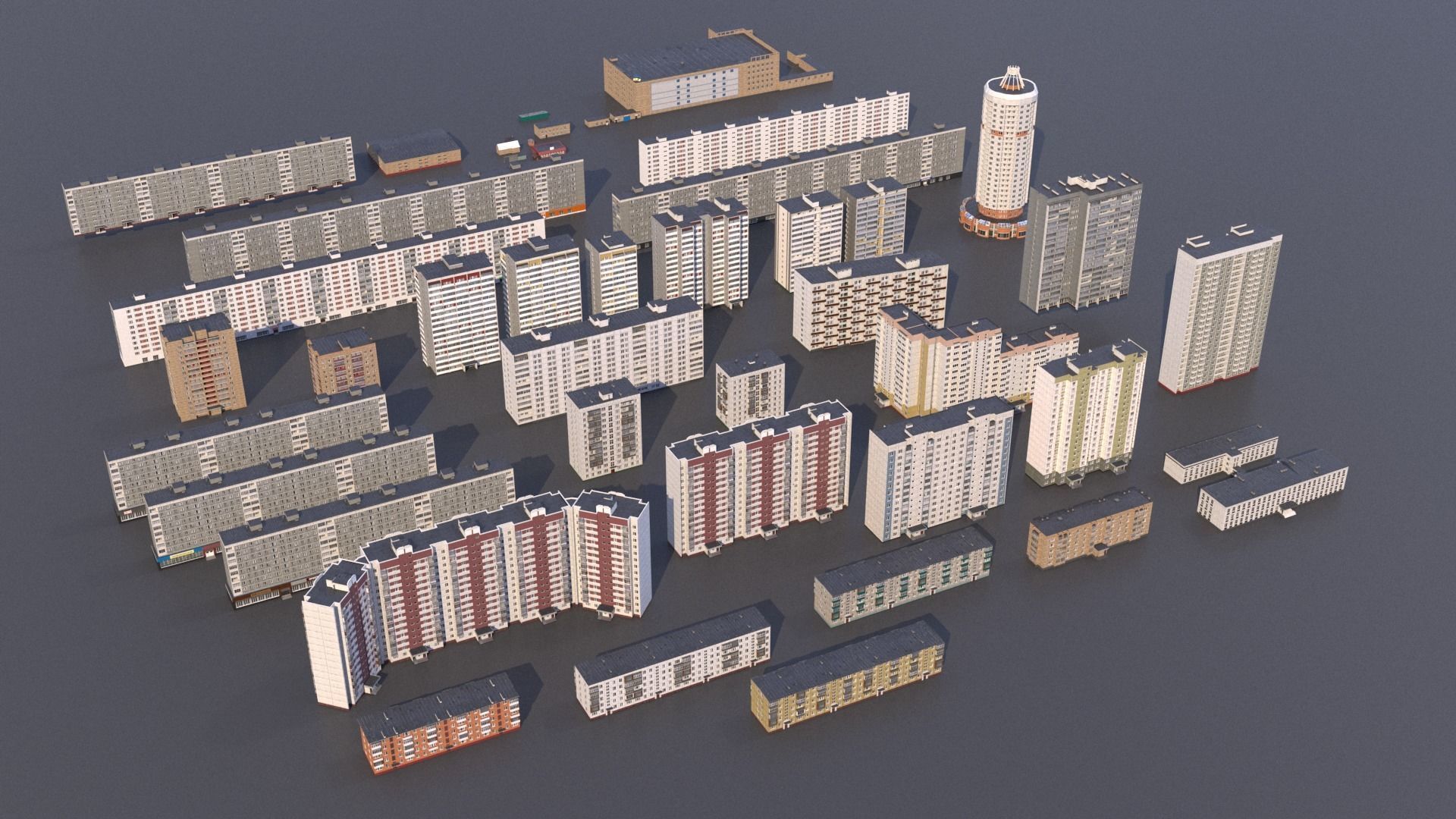 Russian Buildings Pack 3d Model Model 3d Download For Free