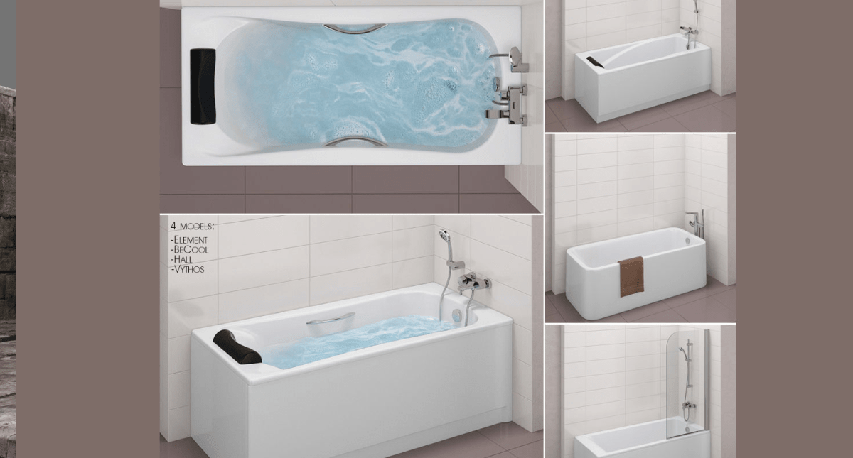 Set of baths Roca set 31 -Element-BeCool-Hall-Vythos - Model 3D Download For Free