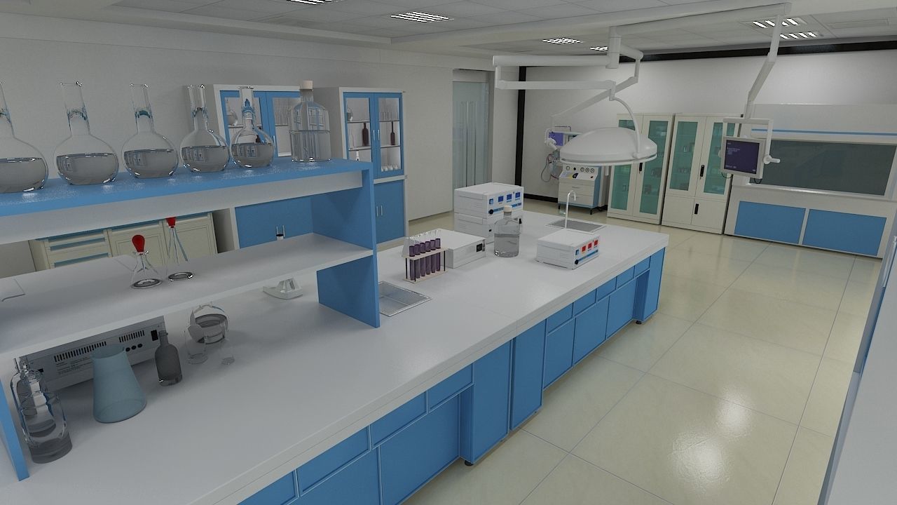 Laboratory 3D model Model 3D Download For Free VFXVIET