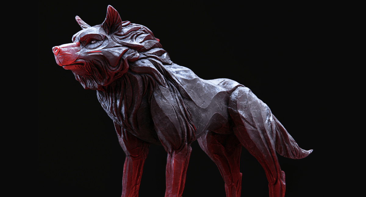 Wolf Shaman Low-Poly 3d Model - Model 3D Download For Free