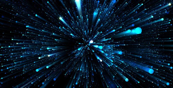 Videohive 20860172 - Blue Particles in Space - Motion Graphics - Footage