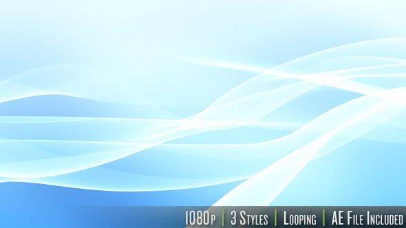 Videohive 165839 - HD Flowing Wave - Series of 3 - LOOP with AE File - Motion Graphic - Footage