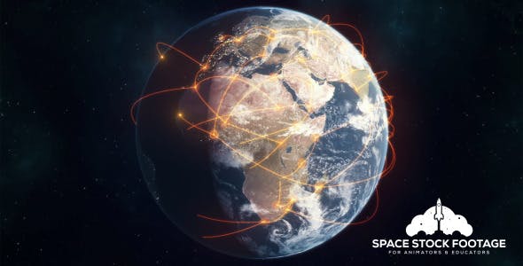 Videohive 12004875 - Global Network - Orange - Motion Graphics - Footage