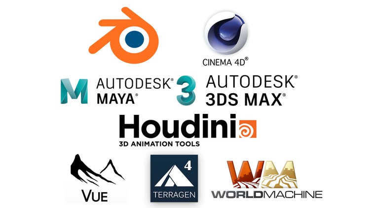 Import Terrain: C4D Blender Houdini Maya 3dsMax Vue Terragen - Maya Tutorials