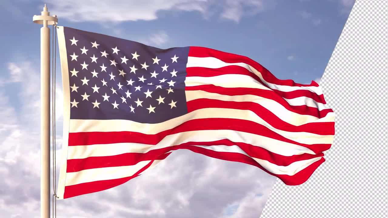 USA Flag 227240 - Footage