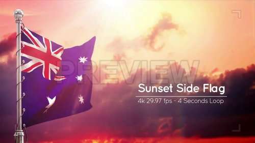 Australia Flags Pack 219195 - Footage