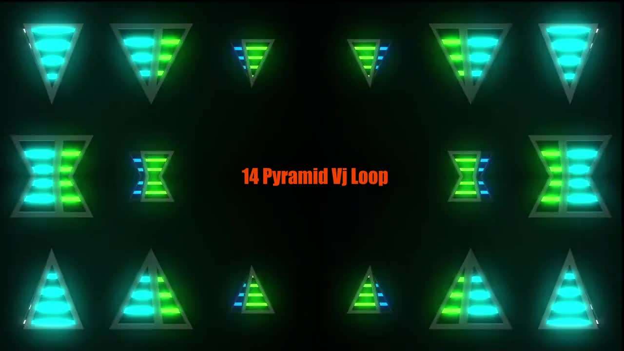 Videohive 23700969 - Pyramid Lights VJ Loop Pack 218762 - Footage