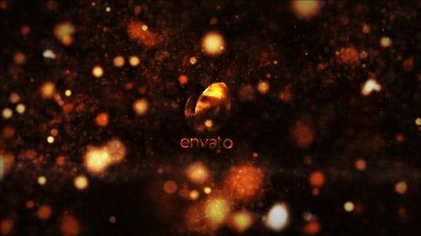 Videohive 23974624 - Gold Particles Logo Reveal - After Effect Template
