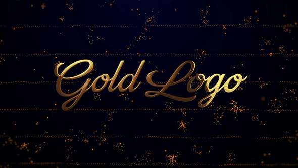 Videohive 23329933 - Gold Logo Reveal (Particles Opener) - After Effect Template