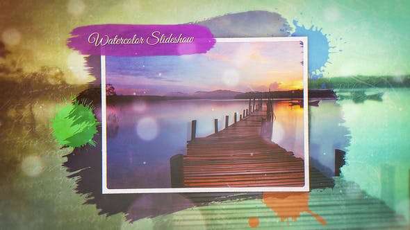 Videohive 21758949 - Watercolor Slideshow - After Effect Template