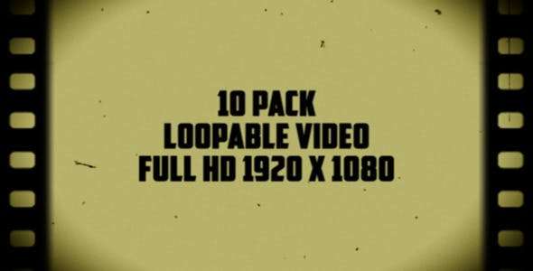 Videohive 4357284 - Old Film Frames Overlays (10 Pack) - After Effect Template