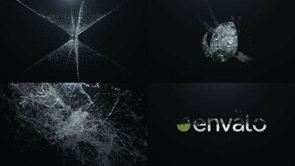 Videohive 19142769 - Water Blast Logo Intro 2 - After Effect Template