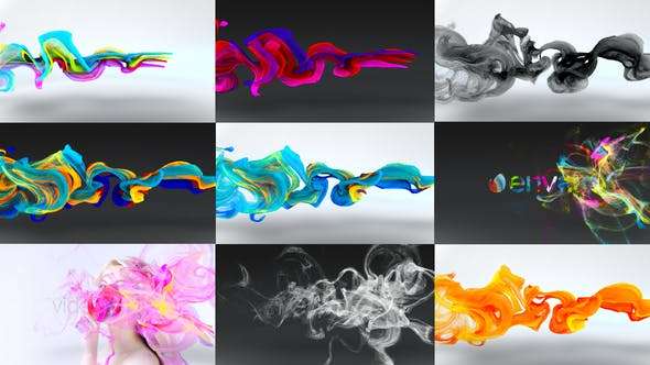 Videohive 24197971 - Colorful Particles Flowing Logo - After Effect Template