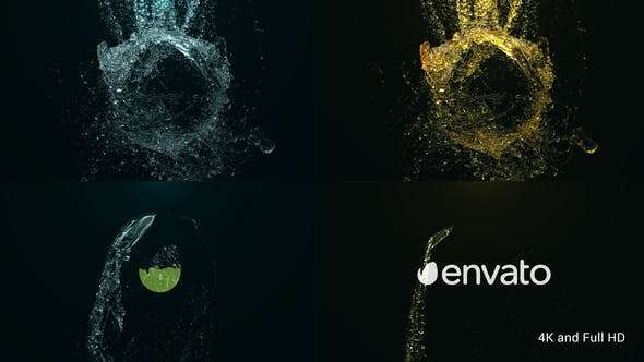 Videohive 22128424 - Epic Water Logo - After Effect Template