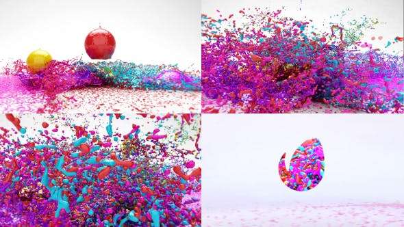 Videohive 19345680 - Paint Splash Logo Reveal - After Effect Template