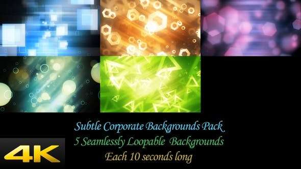 Videohive 24624380 - Subtle Corporate Backgrounds Pack - Footage