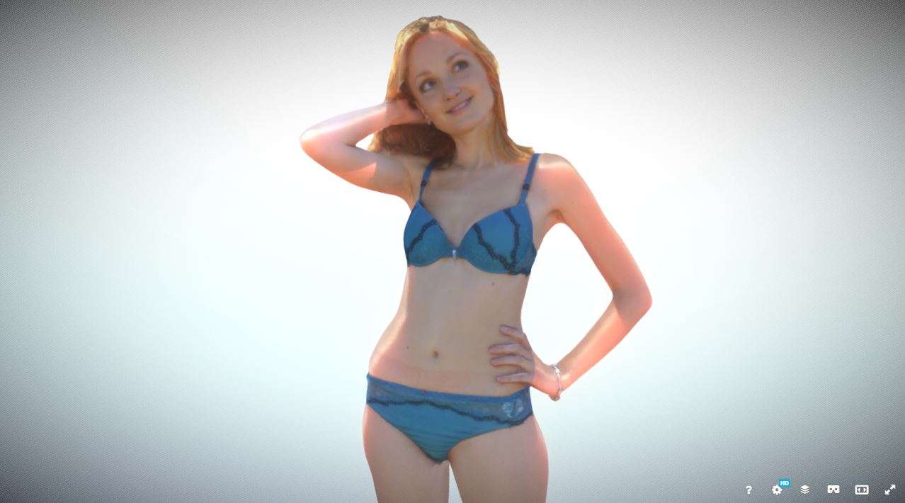 Girl in Lingerie 3D Model - Model 3D For Free