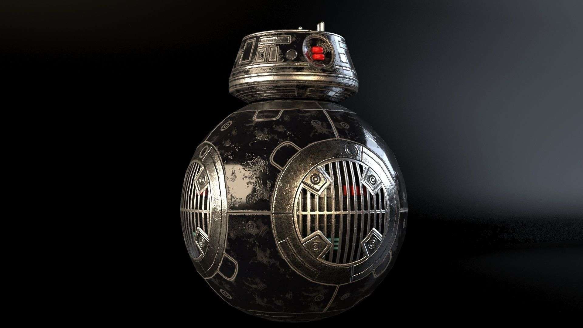Droid 88e9 from Star Wars PBR - Model 3D For Free
