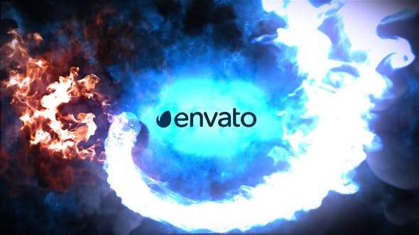 Videohive 19877205- Fire And Ice Logo- After Effect Template